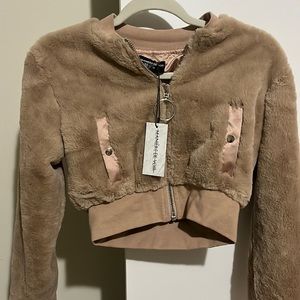 Maniere de voir fur cropped coat